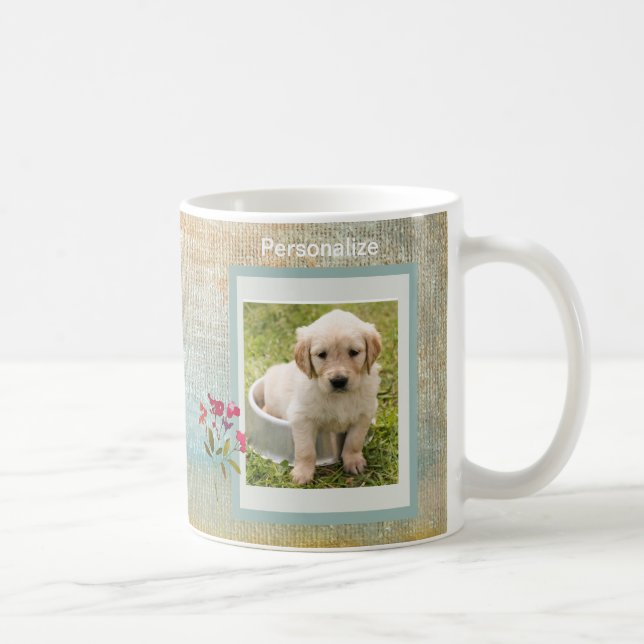 PET PHOTO TEXTURED BACKGROUND COFFEE COFFEE MUG (Right)