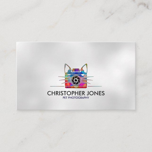 Pet Photographer - Animal Photography Business Card (Front)