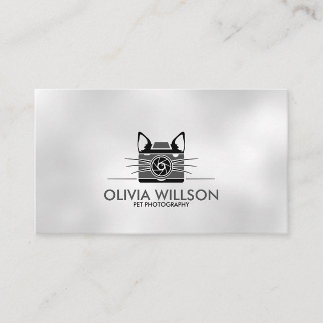 Pet Photographer - Animal Photography Business Card (Front)