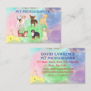 Pet Photographer- Dog Walker Business Card