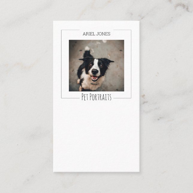 Pet Photography Business Card (Front)