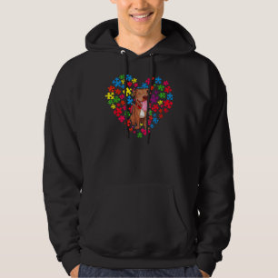 Pet Pitbull Autism Awareness Month For Dog Mum And Hoodie