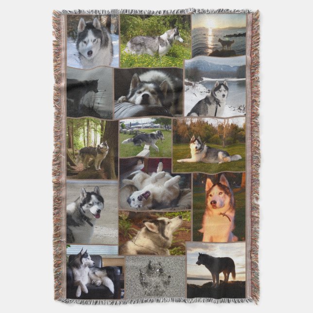 Pet Portrait Blankets Custom Pet Gifts (Front Vertical)