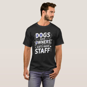 Pet Power Hierarchy T-Shirt for Dog Owners and Cat
