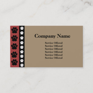 Pet Products & Services Business Card