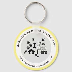 Pet Promotional Giveaways - Business Logo Key Ring