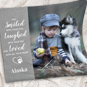 Pet Quote Memorial 8SLLH - Pet Sympathy - Dog Fleece Blanket