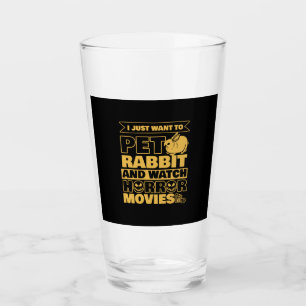 Pet Rabbit And Watch Halloween Glass