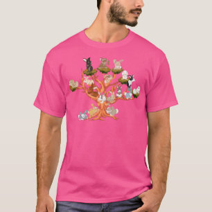 Pet Rabbit Lover Nature Forest Animal Tree Cute Bu T-Shirt