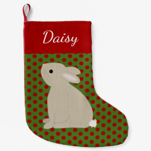 Pet Rabbit Personalised Christmas Small Christmas Stocking