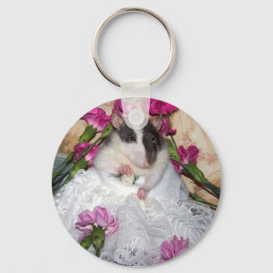Pet Rat Bride Trudy Keychain