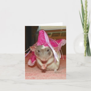 Pet Rat Princess Reba Note Card