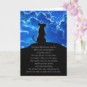 Pet Rat Sympathy with Spiritual Poem  Card