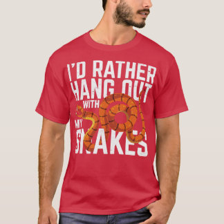 Pet Reptile Lover Funny Snake Lover Animal Snake T-Shirt