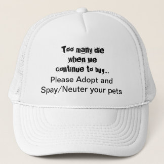 Pet Rescue Spay Neuter Adopt Trucker Hat