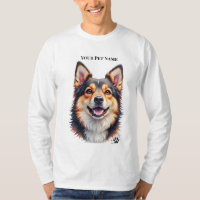 Pet’s Simple Modern Name & Photo Custom Design