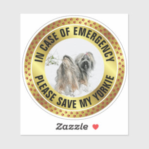 Pet Safety Alert Custom First Responder Dog Photo
