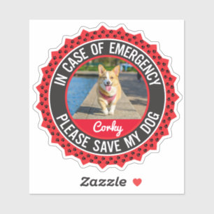 Pet Safety Alert In Case of Emergency Dog Corgi
