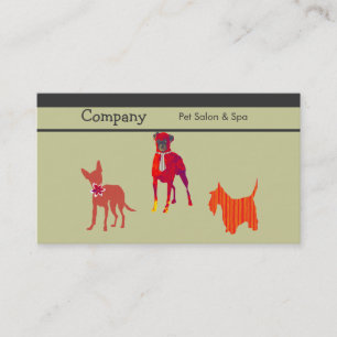 Pet Salon & Spa and Pampered Care Business Card