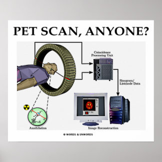 PET Scan, Anyone? Positron Emission Tomography Poster