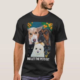 Pet Selfie Painting by Alfred Fox T-Shirt