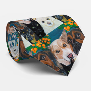 Pet Selfie Painting by Alfred Fox Tie