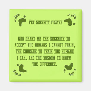 Pet Serentiy Prayer Magnet