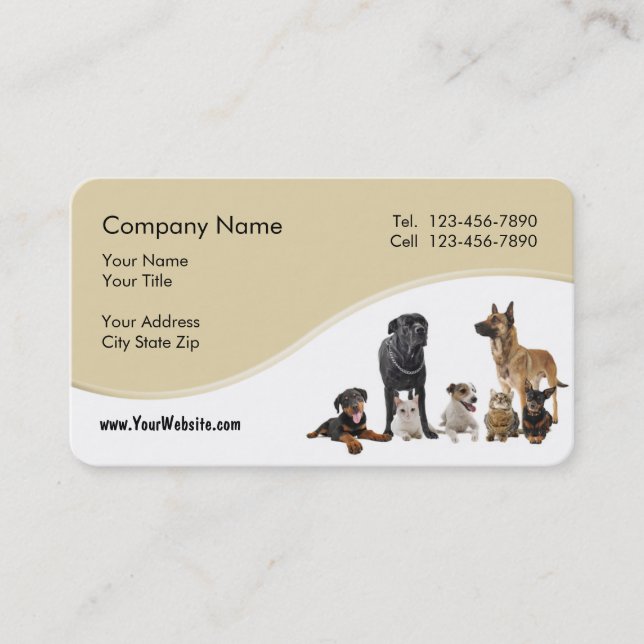 Pet Service Business Card (Front)