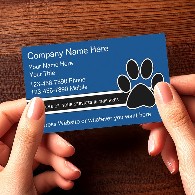 Pet Service Business Cards (Creator Uploaded)