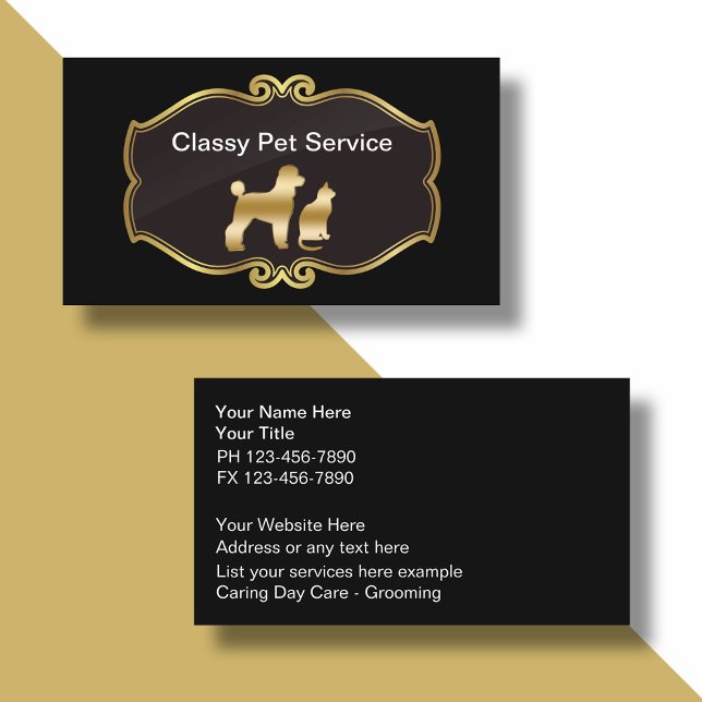 Pet Service Business Cards (Creator Uploaded)