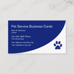 Pet Service Business Cards