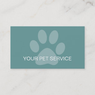 Pet Service Business Cards