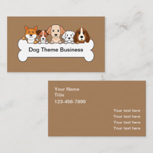 Pet Service Dog Theme Business Card