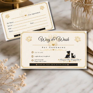 Pet Services Business & Appointment Card