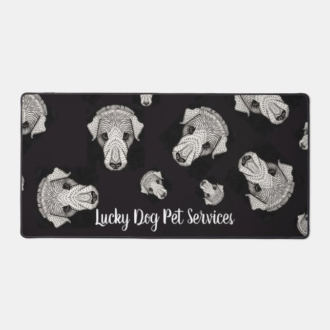 Pet Services Groomer Walker Daycare  Desk Mat (Front)