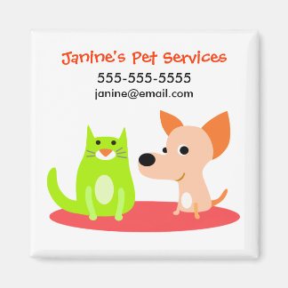 Pet Services Promotional Magnet