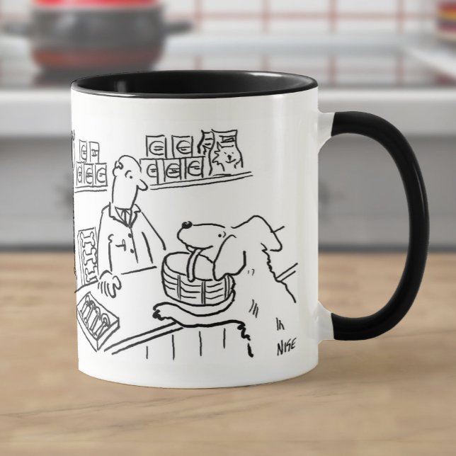 Pet Shop Dog carrying shopping basket Mug (Creator Uploaded)