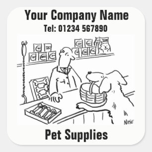 Pet Shop & Pet Supplies Cartoon Stickers