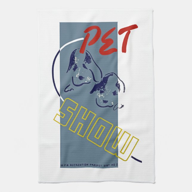 Pet Show Tea Towel (Vertical)