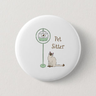 Pet Sitter 6 Cm Round Badge