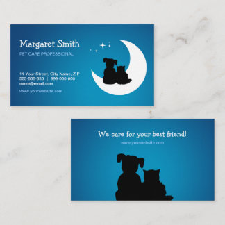Pet Sitter Animal Care Vet business card