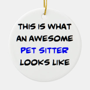 pet sitter, awesome ceramic tree decoration