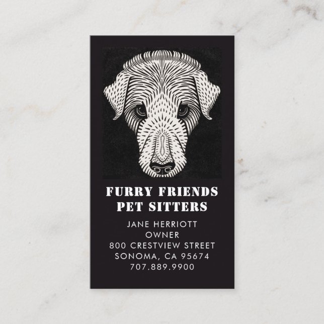 Pet Sitter Business Card (Front)