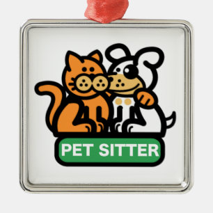 Pet Sitter (Cat & Dog) Metal Tree Decoration