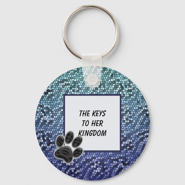 Pet Sitter Dog Walker House Key Access Thank You Key Ring (Front)