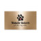 Pet Sitter Dog Walker Paw Heart Modern Gold