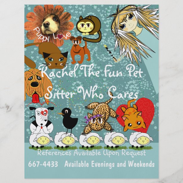 Pet Sitter Flyers | Zazzle.co.uk