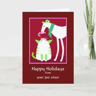 Pet Sitter Holiday Card