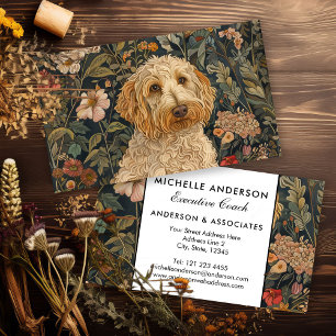 Pet Sitter or Dog Walker Goldendoodle Vintage Business Card