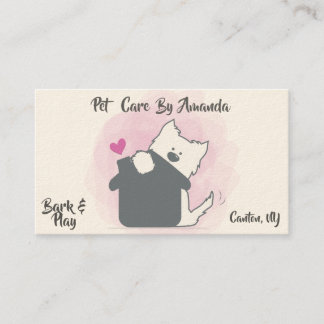Pet Sitter Rover Dog Boarding Business Cards